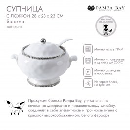 Супница с ложкой Salerno CER2651W